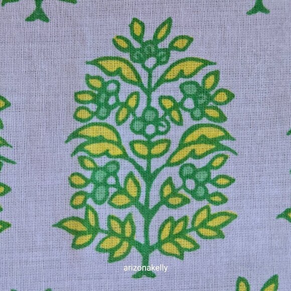 Calypso St. Barth Cotton Sarong Scarf Beads Green - Picture 14 of 15